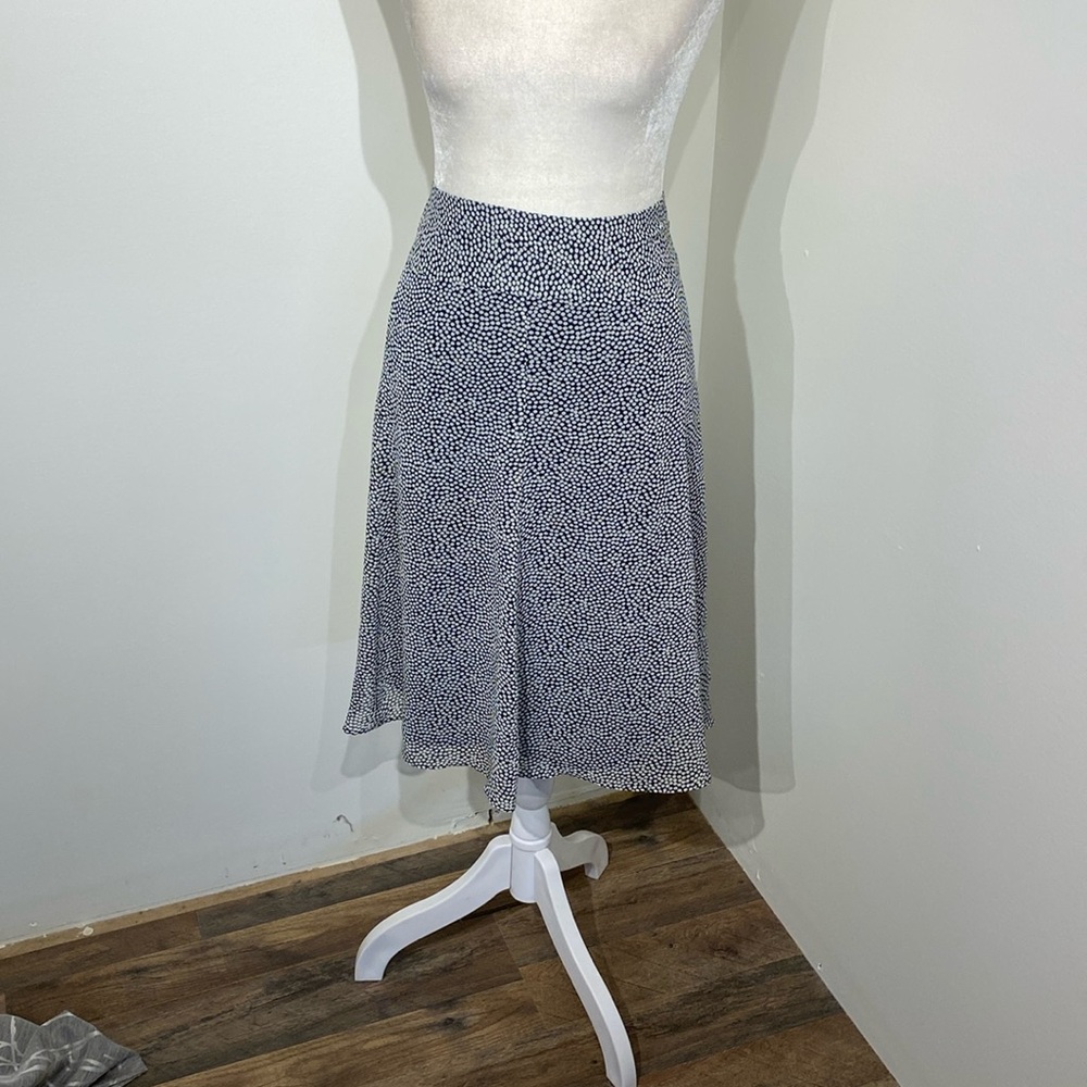 Liz &company polka dot full skirt, fully lined.